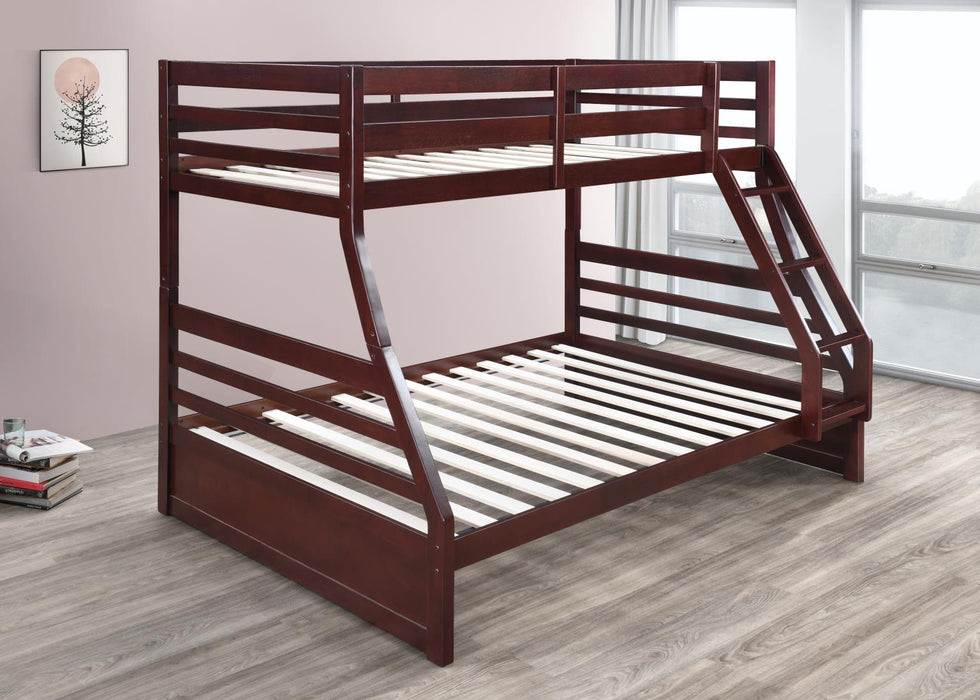 Levon Cherry Bunk Bed Youth Collection