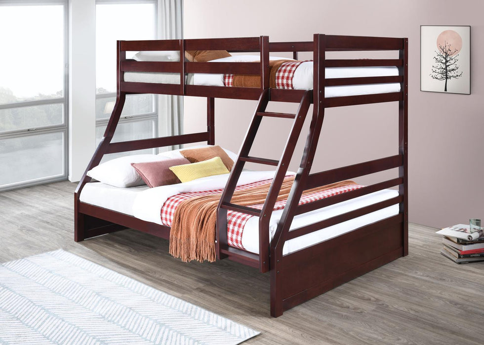 Levon Cherry Bunk Bed Youth Collection