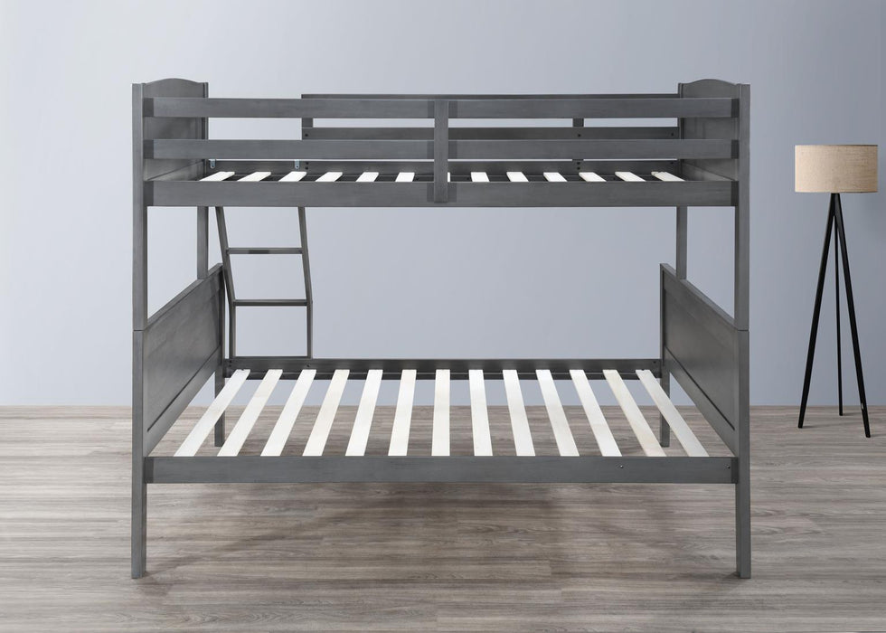 Ant. Gray Twin/Full Bunk Bed