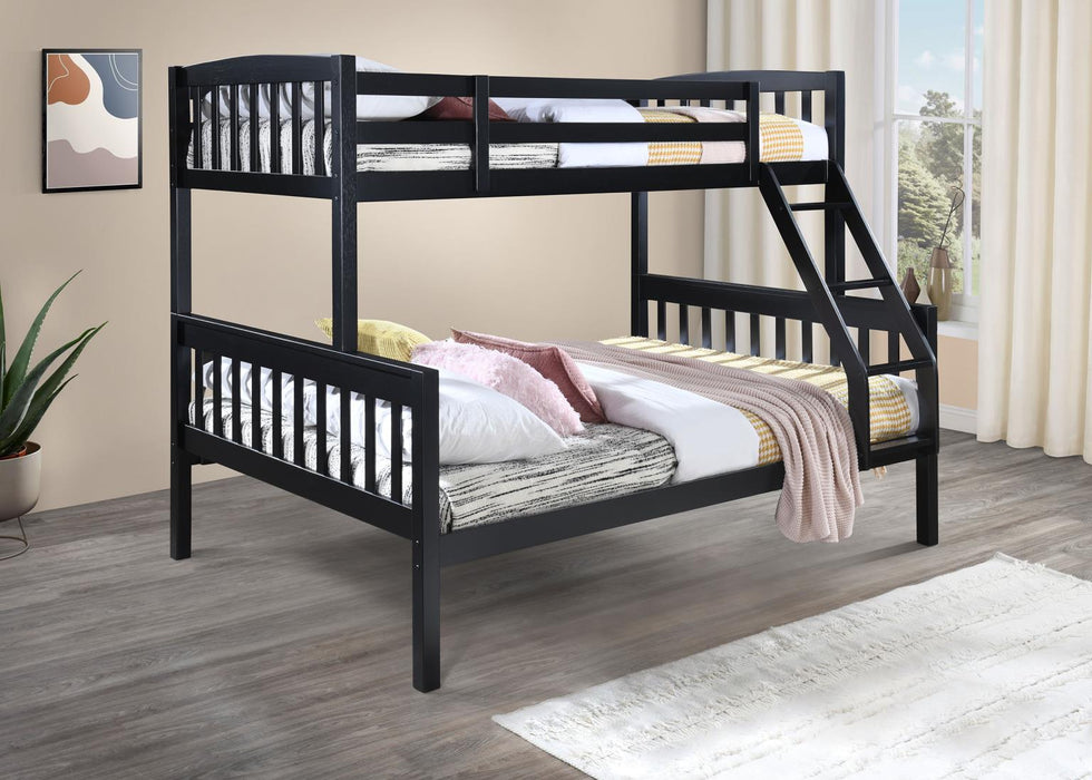 Carlotta Black Finish Bunk Bed Youth Collection