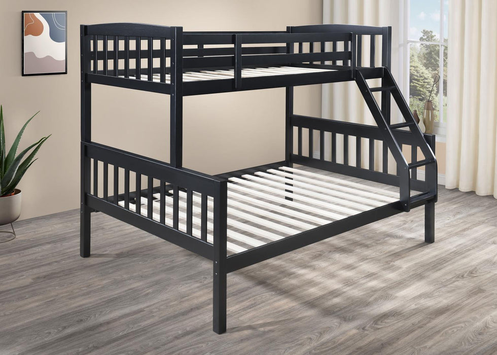 Carlotta Black Finish Bunk Bed Youth Collection