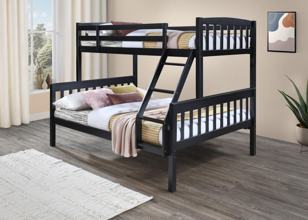 Carlotta Black Finish Bunk Bed Youth Collection