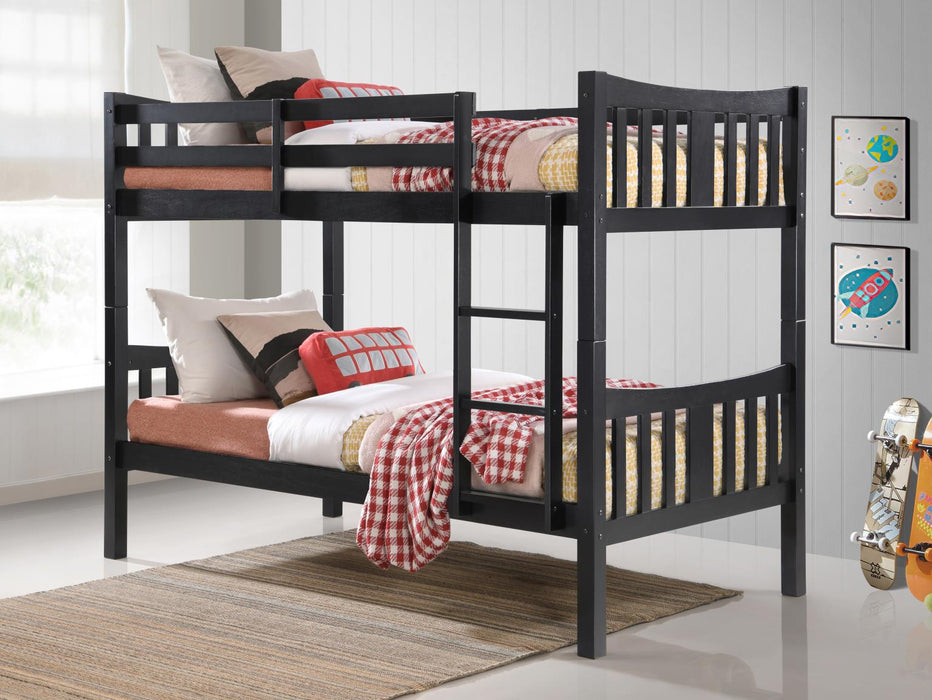 Franco Black Bunk Bed Youth Collection