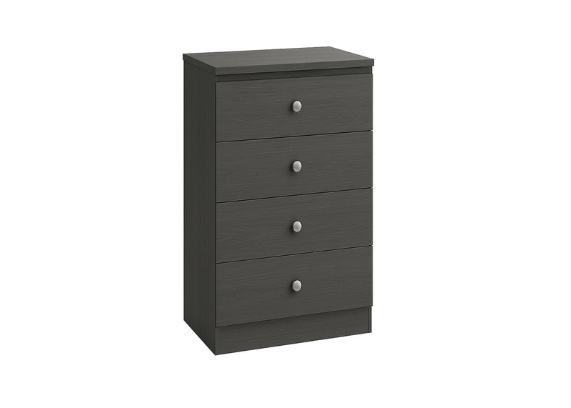 S407 - 4 Drawer Chest Grey