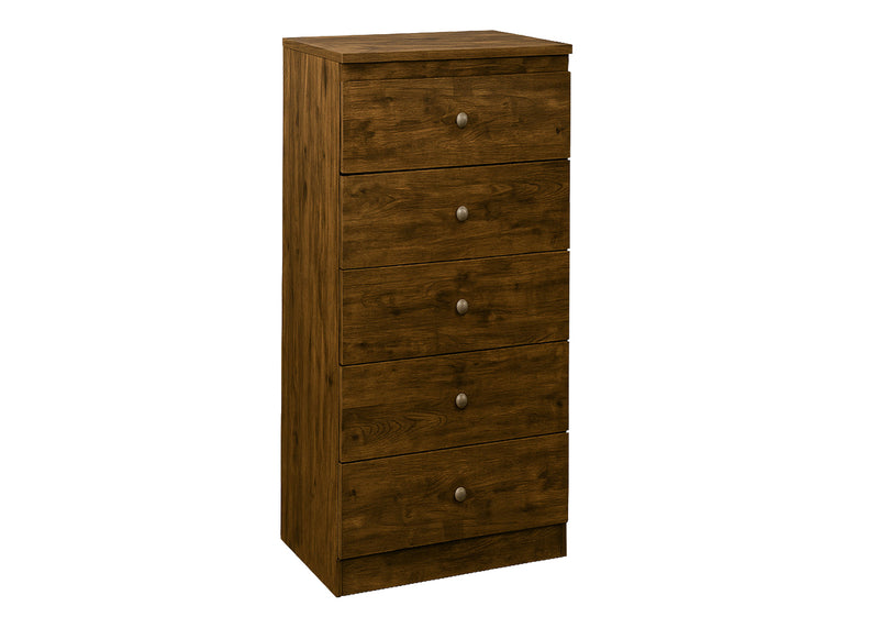 S508 - 5 Drawer Chest Smoke Wood