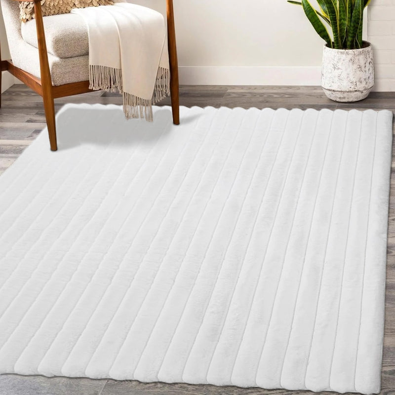 SABASTIA SHAGGY Rug Grey 5x8 (5'2x7'5")"