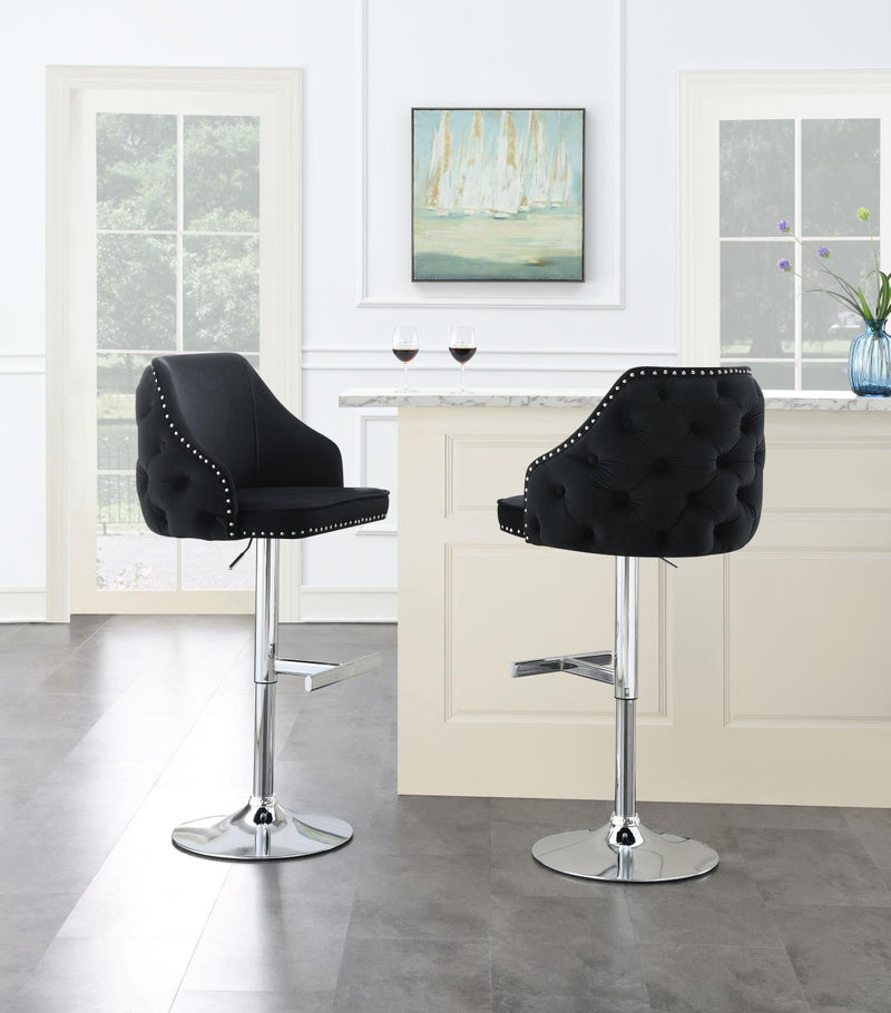 Black Velvet Bar Stool (Price Per Chair Moq Is 2)