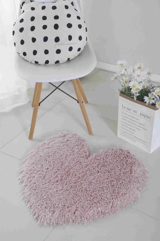 FAUX FUR Rug HEART