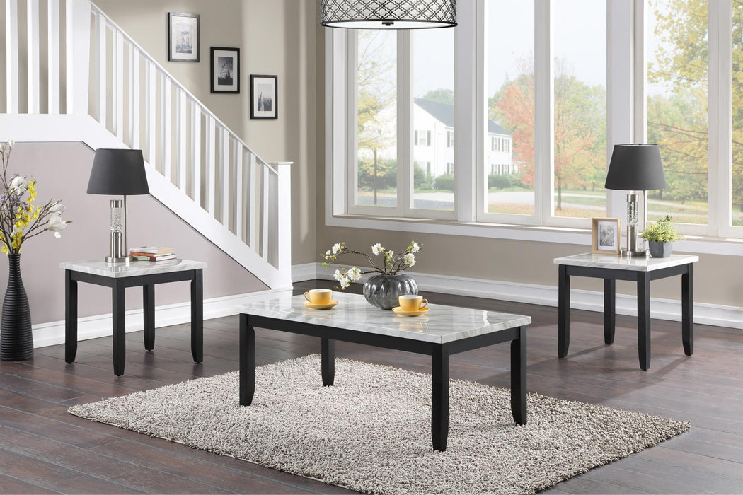 White Top 3 Pk Table Set (3/Cn)