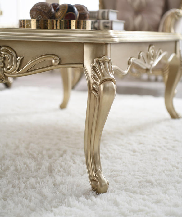 Traditional Champagne Gold Coffee Table