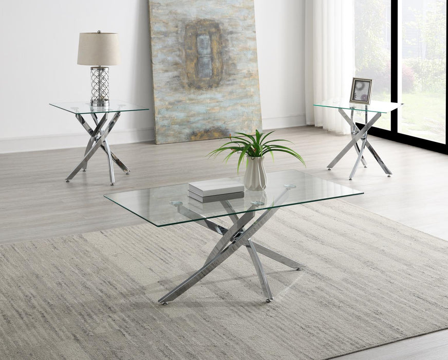 Chrome 3 Pk Table Set (3/Cn)..