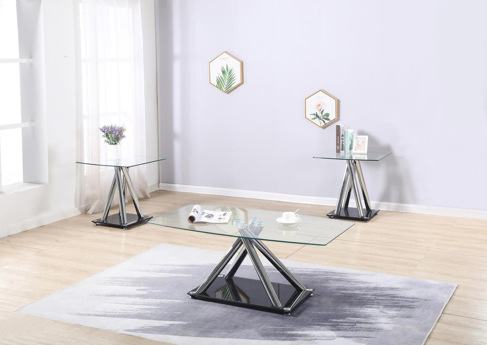 Chrome 3 Pk Table Set (3/Cn)