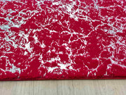 TIMMY-S SHAGGY Rug  TD3396-B2-RED+SILVER Red 7x10 (6'6x9'2")"