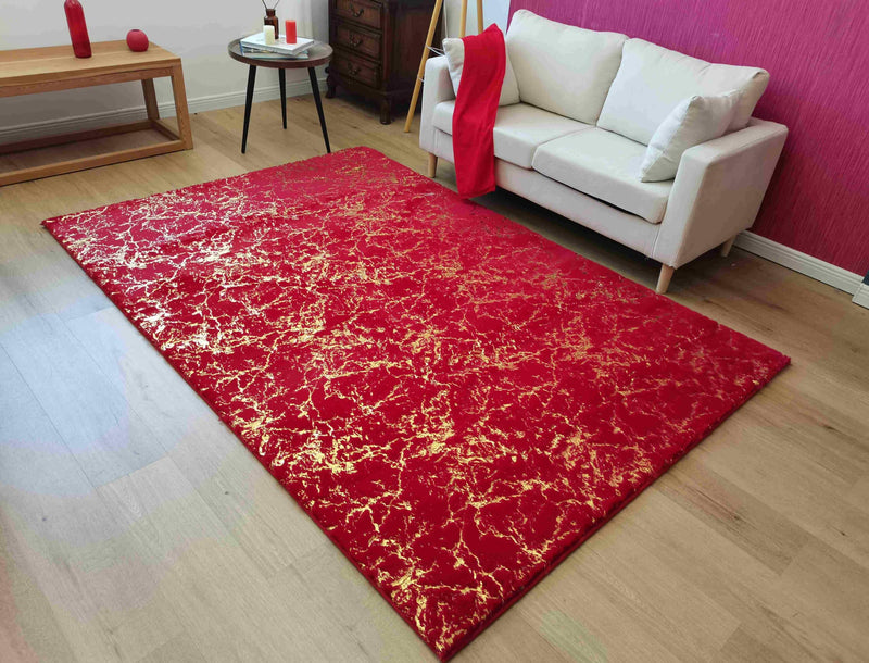 ALFOMBRA TIMMY-S PELUDA TD3396-B13-BEIGE OSCURO+PLATA