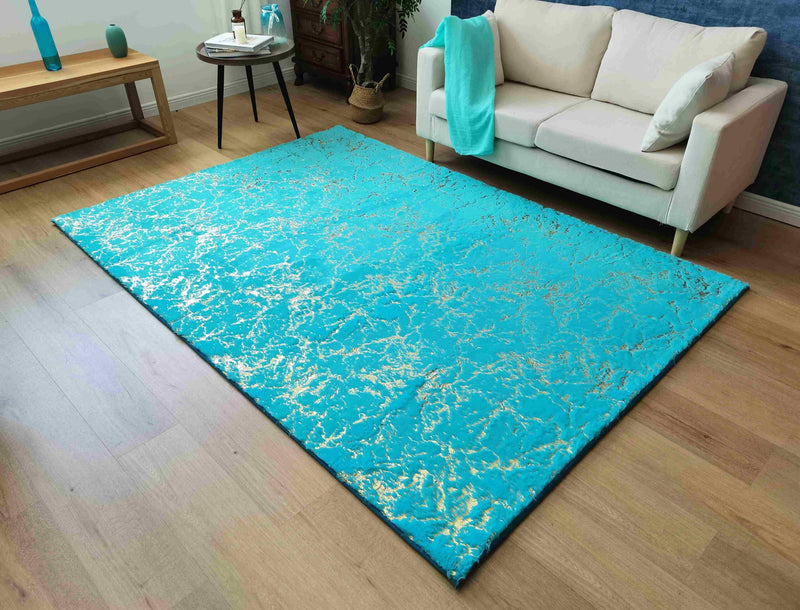 ALFOMBRA TIMMY-S PELUDA TD3396-B13-BEIGE OSCURO+PLATA