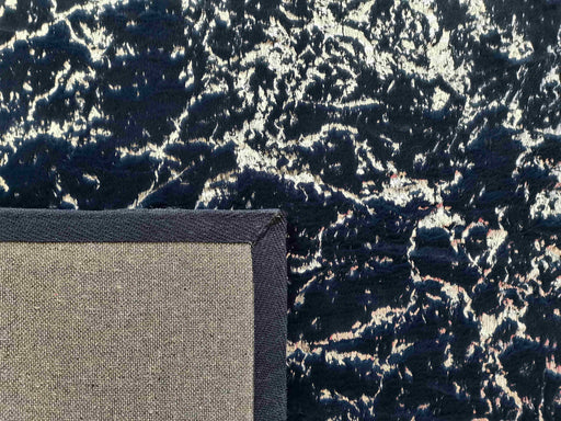 TIMMY-S SHAGGY Rug TD3396-B9-NAVY+SILVER Navy 7x10 (6'6x9'2")"