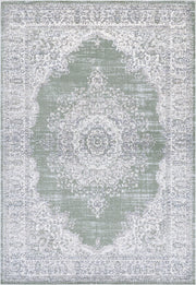 TERRY Rug DESIGN 77751 Green 8x11 (7'8x10'8")"