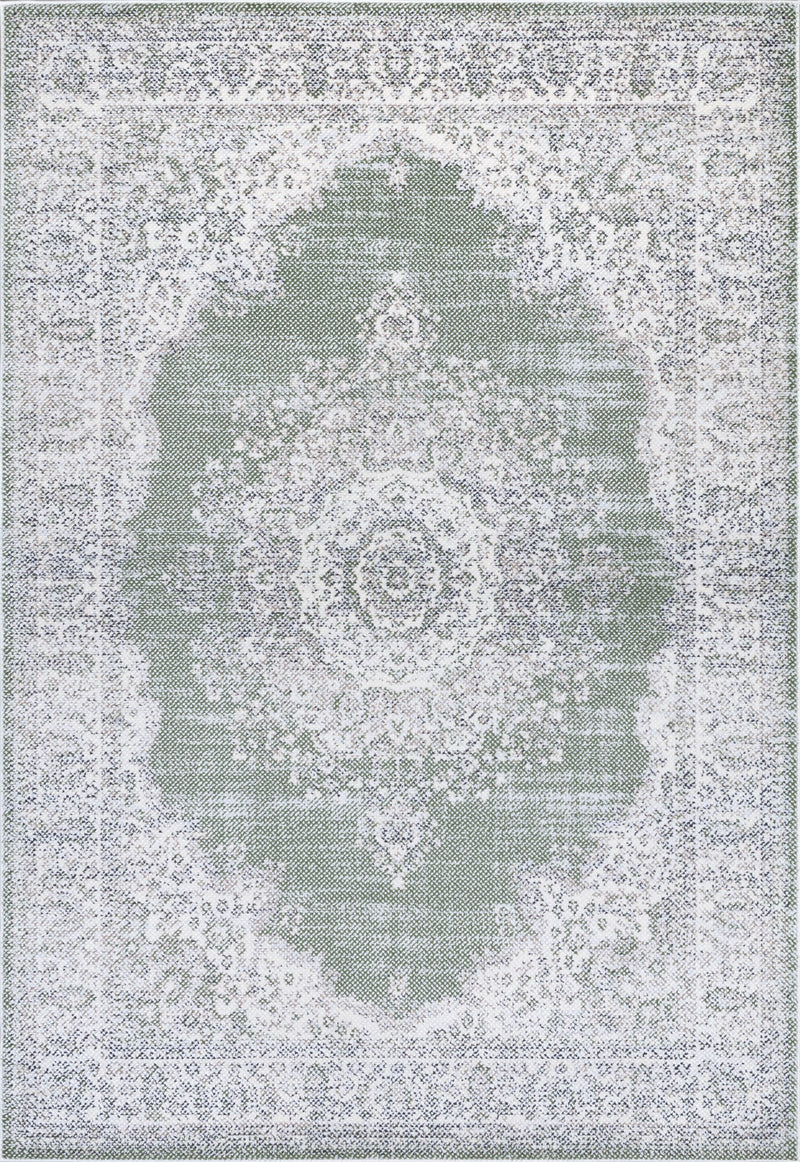 TERRY Rug DESIGN 77751 Green 8x11 (7'8x10'8")"