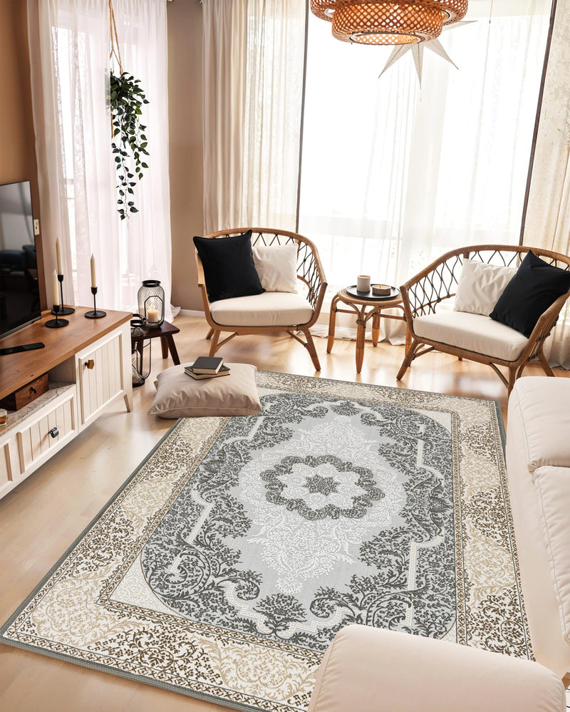 TRABZON RUG DESIGN 99902 Grey 8x11 (7'8x10'8")"