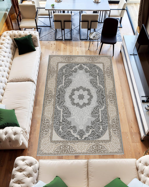 TRABZON RUG DESIGN 99902 Grey 2x8 Runner (2'6x7'9")"
