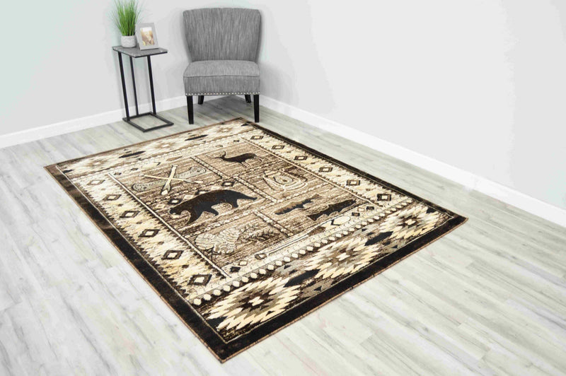 MOON Rug DESIGN CAMP Brown 2x4 (2'6x3'9")"