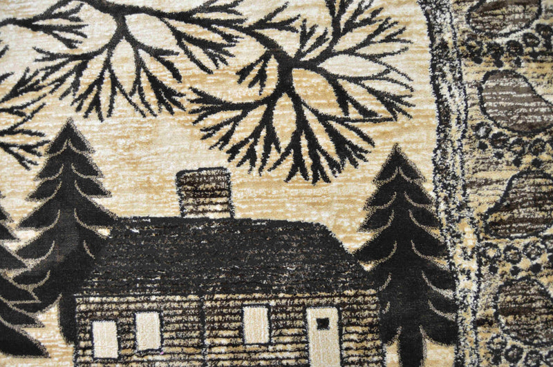 MOON Rug DESIGN LODGE Brown 5x8 (5'2x7'5")"
