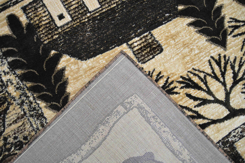 MOON Rug DESIGN LODGE Brown 2x8 Runner (2'2x7'3")"
