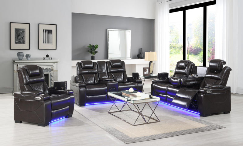 Paulina Brown Power Reclining Living Collection