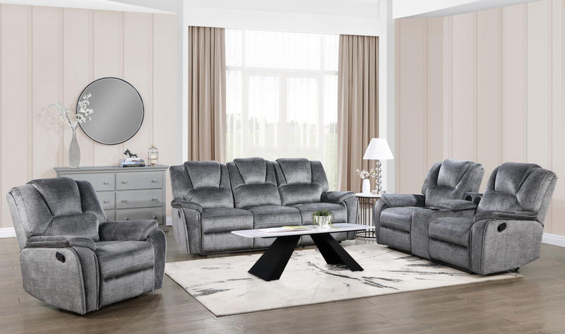 Bence Gray Motion Reclining Living Room Collection