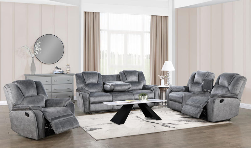 Bence Gray Motion Reclining Living Room Collection