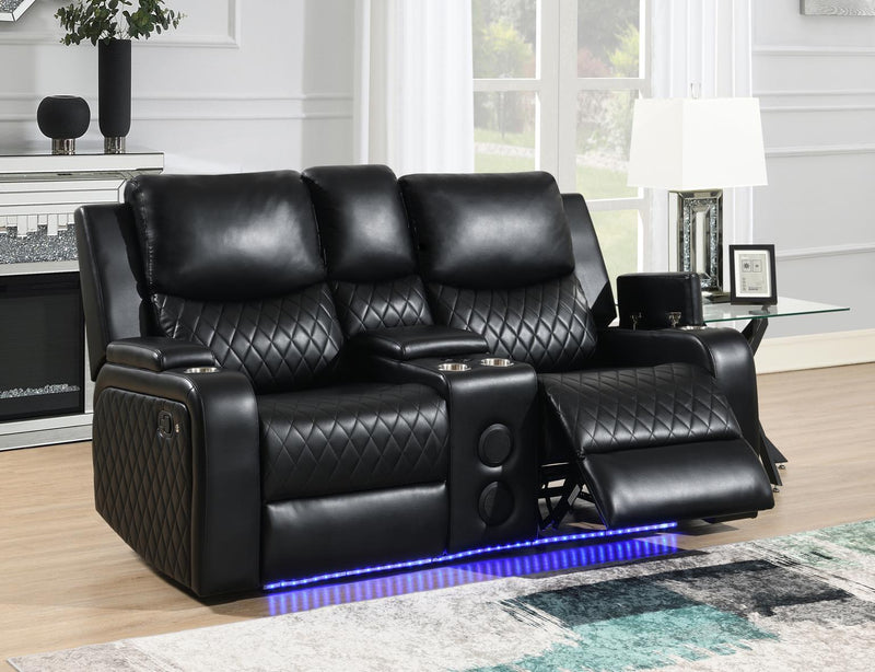 Hortensia Black Motion Reclining Collection