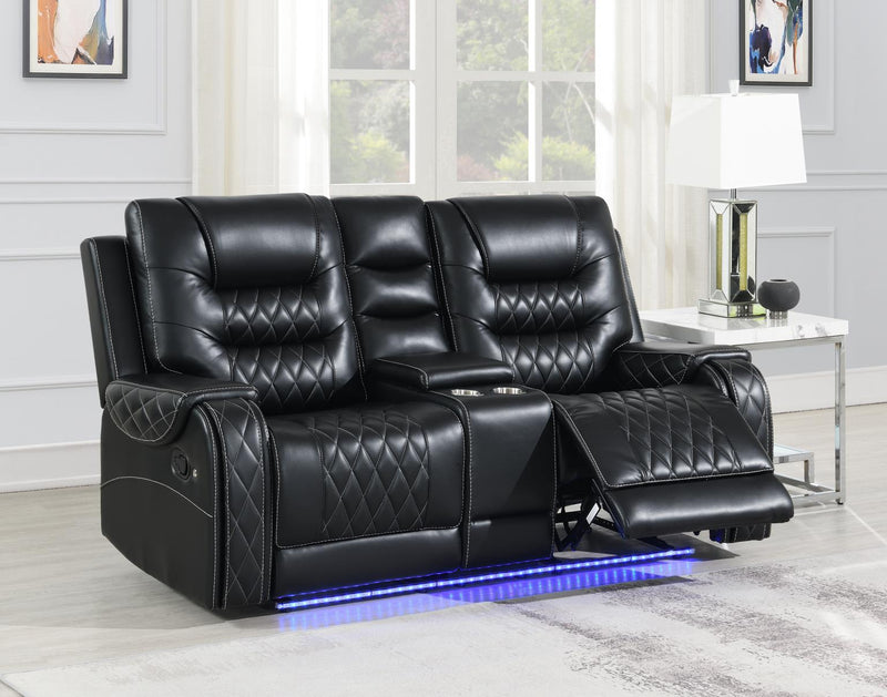 Medusa Black Motion Reclining Living Room Collection