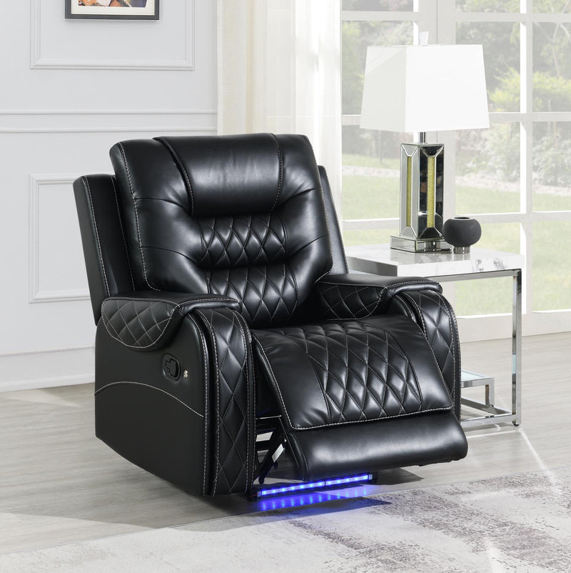Medusa Black Motion Reclining Living Room Collection