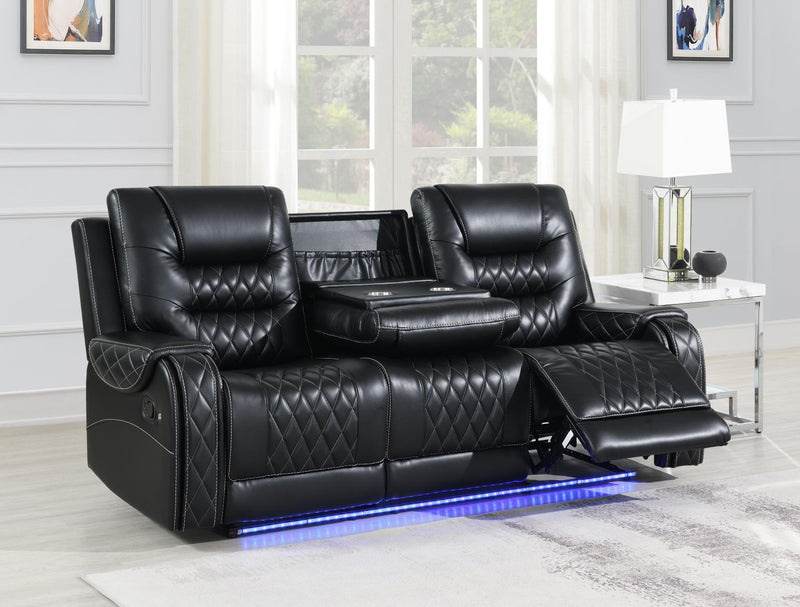 Medusa Black Motion Reclining Living Room Collection