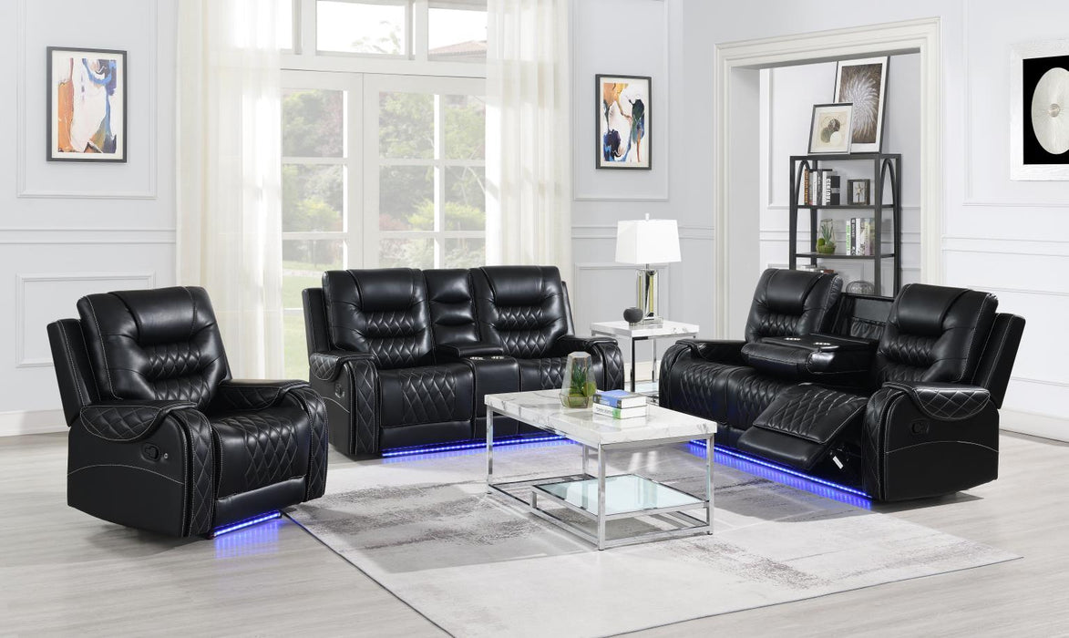 Medusa Black Reclining Living Collection