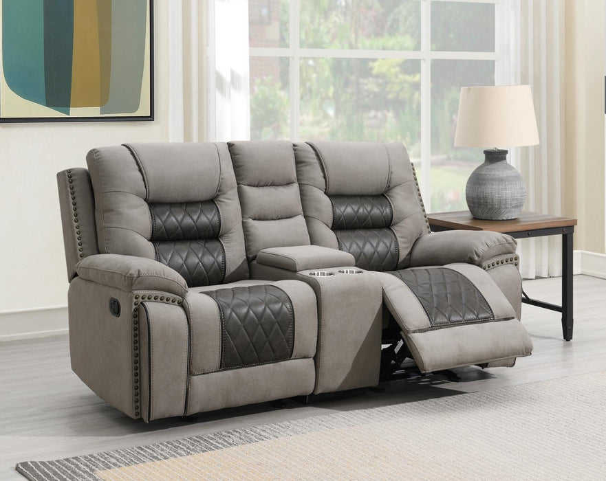 Minerva Light Gray Reclining Living Collection