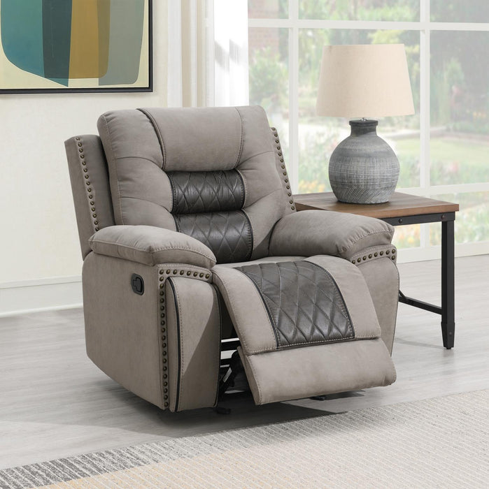 Minerva Light Gray Reclining Living Collection