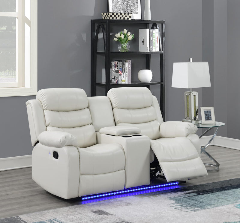 Ashley White Motion Living Room Collection