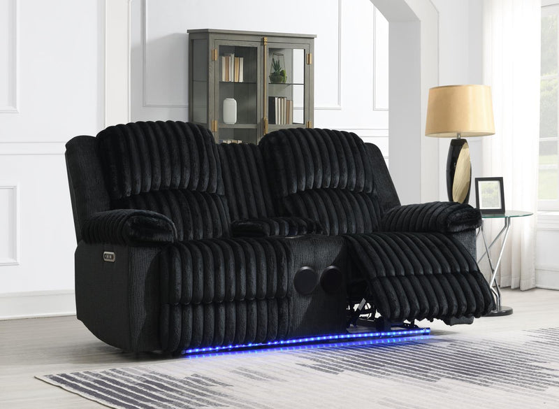 Elliot Black Motion Living Room Collection