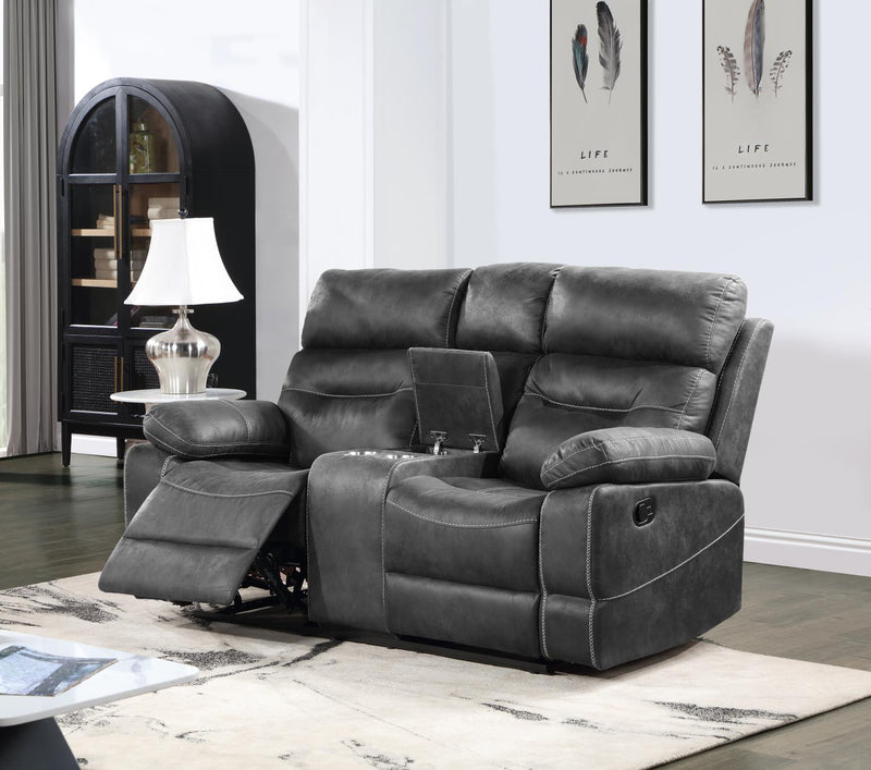 Austin Charcoal Loveseat Living Room Collection
