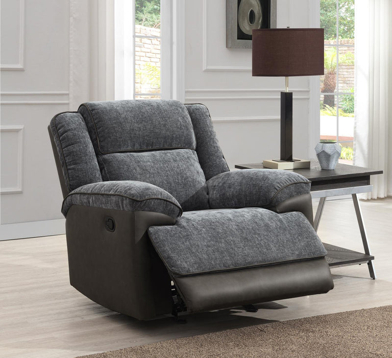 Colección de sala reclinable Isaac gris carbón