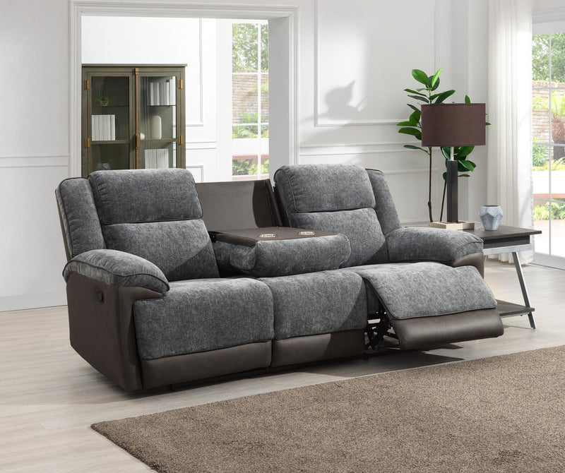Isaac Charcoal Gray Sofa Living Room Collection