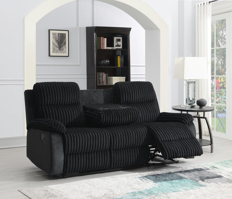 Airdon Black Sofa Living Room Collection