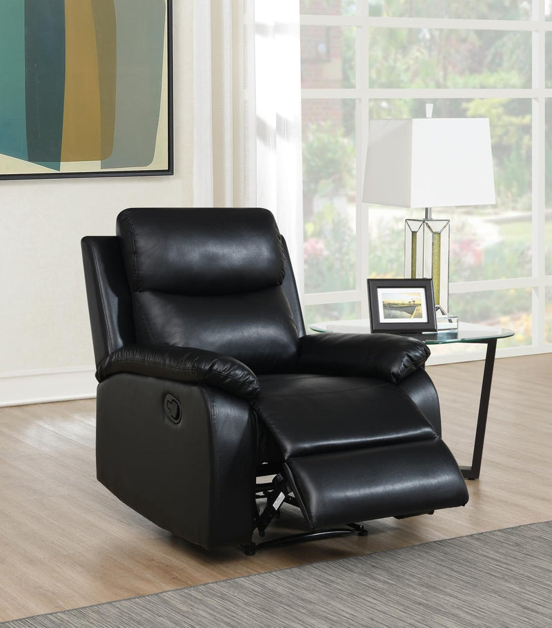 Theo Black Recliner Living Room Collection