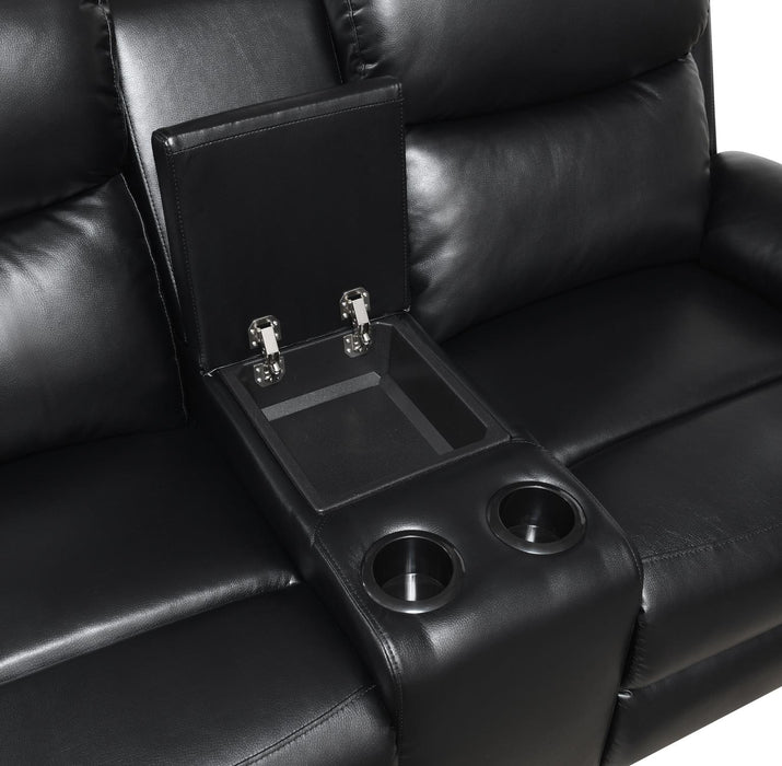 Black Motion Loveseat