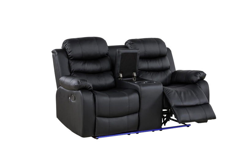 Alexia Black Loveseat Living Room Collection
