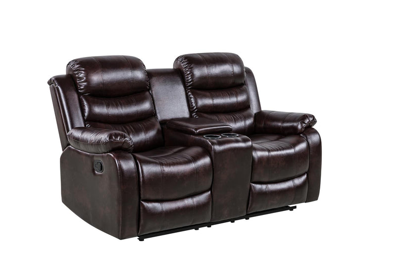 Alexia Chocolate Brown Loveseat Living Room Collection