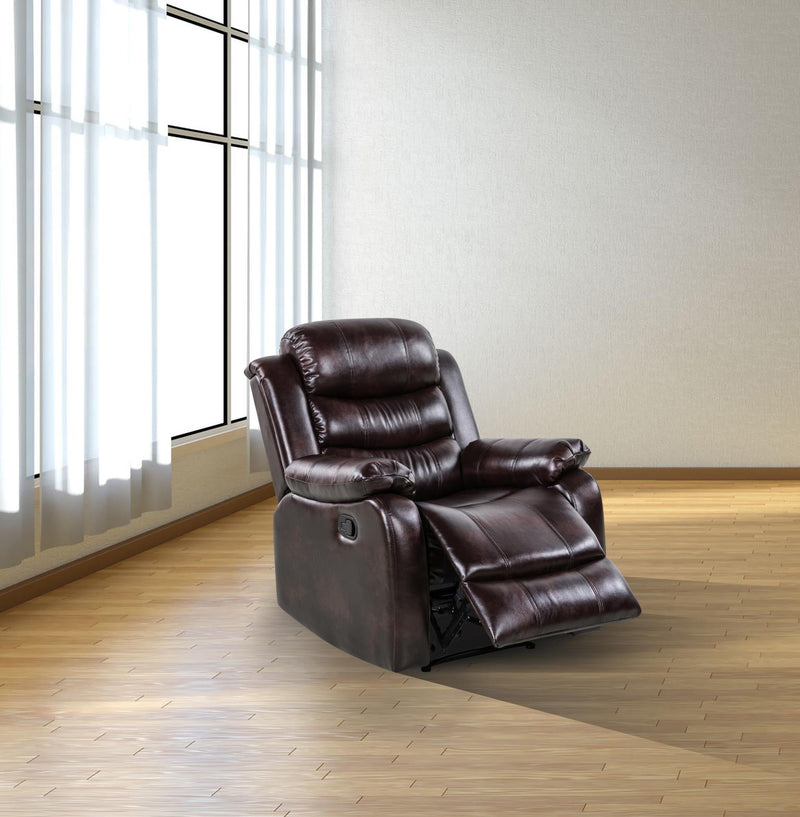 Alexia Chocolate Brown Recliner Living Room Collection