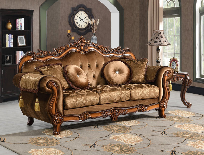 Enzo Light Brown Sofa Living Room Collection