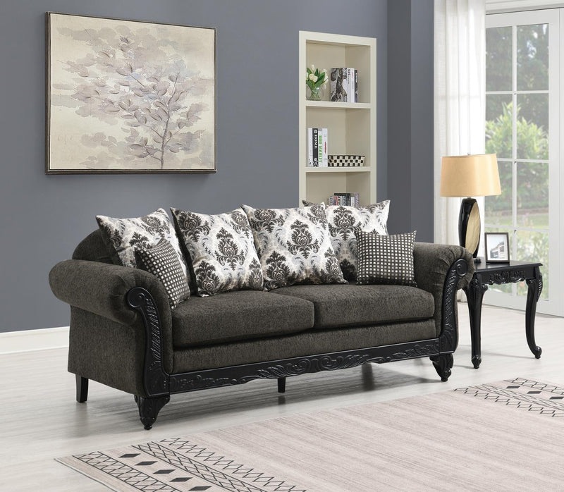 Colección de sala de estar Carolmore gris carbón
